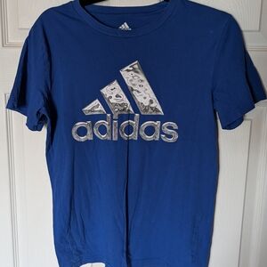 Adidas Kids Blue Logo Tee